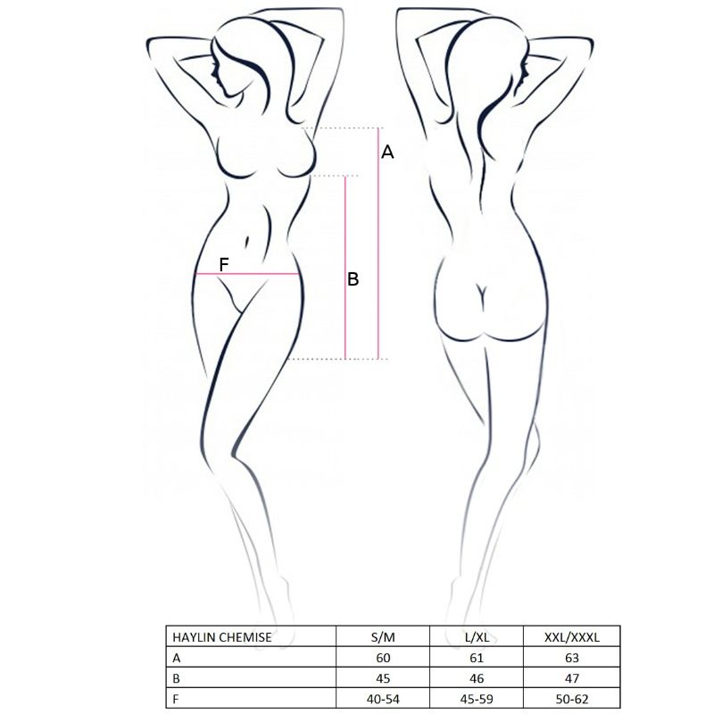 img_64535_cf75b014427e944cf3331b7e7ead7095_1.jpg PASSION - WOMAN HAYLIN CHEMISE NEGRO TALLA L/XL – Image 2