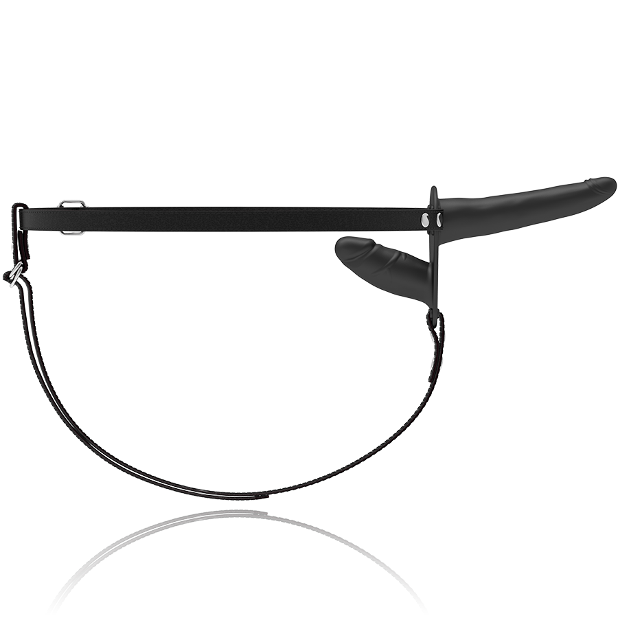 img_79283_ca89714883c4c6538ca23e67af0defe6_1.png FETISH SUBMISSIVE HARNESS - VIBRATEUR NOIR DOUBLE PÉNÉTRATION – Image 4