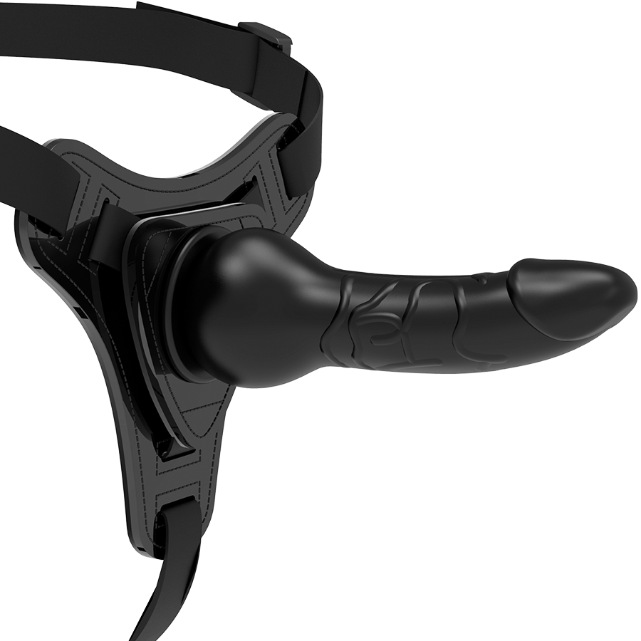 img_79313_7cf937ebdca366c5cec2ced099bf346c_1.png HARNAIS SOUMIS FETISH - SILICONE NOIR RÉALISTE 16 CM – Image 4