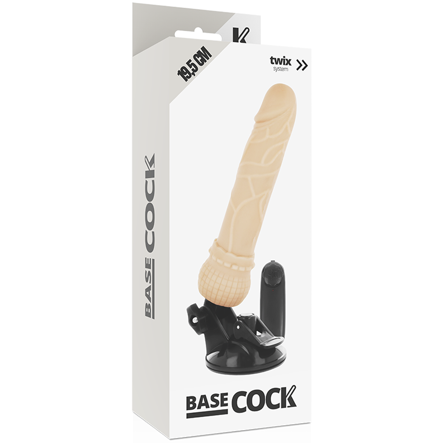 img_80122_067c85aee950f7f33fbad0f5ea719405_1.png BASECOCK - VIBRATEUR RÉALISTE TÉLÉCOMMANDE NATUREL 19.5 CM -O- 4 CM – Image 5