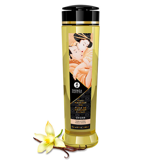 SHUNGA – HUILE DE MASSAGE ÉROTIQUE DÉSIR 240 ML