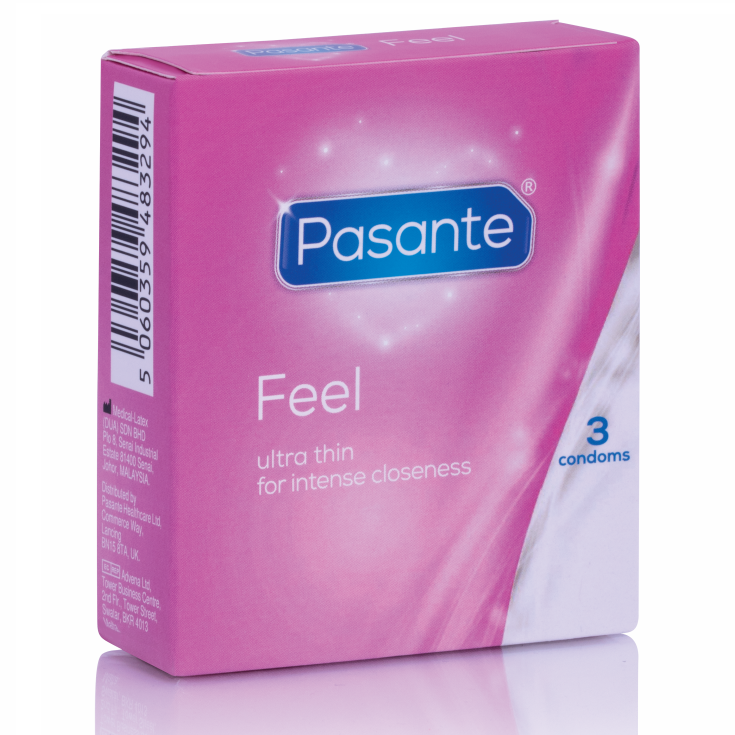 PASANTE – PRÉSERVATIFS SENSIBLES ULTRA MINCE 3 UNITÉS