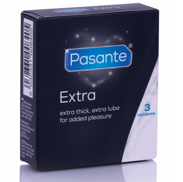 PASANTE – PRÉSERVATIF EXTRA EXTRA ÉPAIS PAR 3 UNITÉS